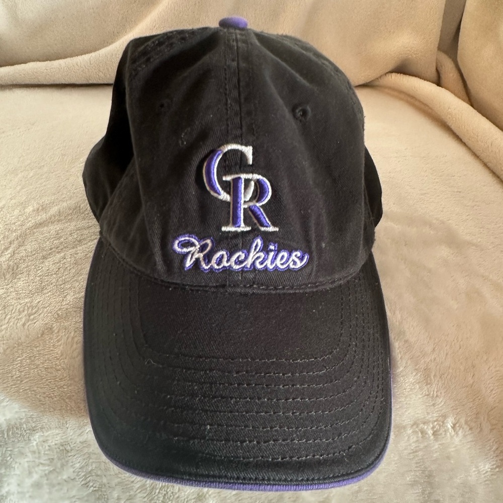Colorado Rockies MLB hat color black/purple Brand Drew Pearson adjustable.